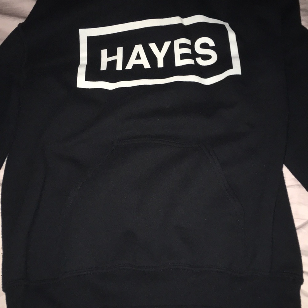 Black and white hoodie
